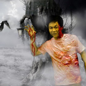 Photoshop: halloween zombie